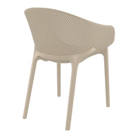Compamia Sky Pro Stacking Dining Chair In Black/Gray/Taupe/Marsala/Olive Green/White - Set of 2