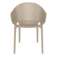 Compamia Sky Pro Stacking Dining Chair In Black/Gray/Taupe/Marsala/Olive Green/White - Set of 2