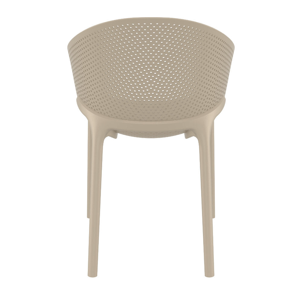 Compamia Sky Pro Stacking Dining Chair In Black/Gray/Taupe/Marsala/Olive Green/White - Set of 2