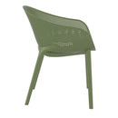 Compamia Sky Pro Stacking Dining Chair In Black/Gray/Taupe/Marsala/Olive Green/White - Set of 2
