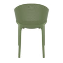 Compamia Sky Pro Stacking Dining Chair In Black/Gray/Taupe/Marsala/Olive Green/White - Set of 2