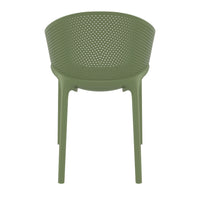 Compamia Sky Pro Stacking Dining Chair In Black/Gray/Taupe/Marsala/Olive Green/White - Set of 2