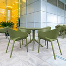 Compamia Sky Pro Stacking Dining Chair In Black/Gray/Taupe/Marsala/Olive Green/White - Set of 2