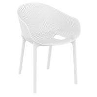Compamia Sky Pro Stacking Dining Chair In Black/Gray/Taupe/Marsala/Olive Green/White - Set of 2