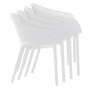 Compamia Sky Pro Stacking Dining Chair In Black/Gray/Taupe/Marsala/Olive Green/White - Set of 2