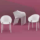 Compamia Sky Pro Stacking Dining Chair In Black/Gray/Taupe/Marsala/Olive Green/White - Set of 2