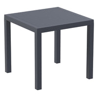 Compamia Air Square Dining Set with 4 Chairs Dark Gray/Taupe/White