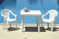 Compamia Cuadra Resin Square Dining Table