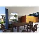 Compamia Artemis Resin Rectangle Dining Set with 6 Arm Chairs