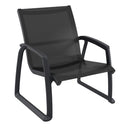 Compamia Pacific Club Arm Chair in Black/Dark Gray/Taupe/White Frame- Set of two