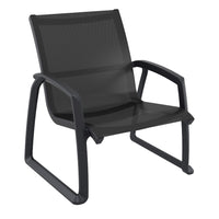 Compamia Pacific Club Arm Chair in Black/Dark Gray/Taupe/White Frame- Set of two