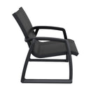 Compamia Pacific Club Arm Chair in Black/Dark Gray/Taupe/White Frame- Set of two