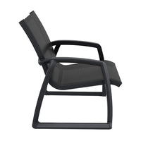Compamia Pacific Club Arm Chair in Black/Dark Gray/Taupe/White Frame- Set of two
