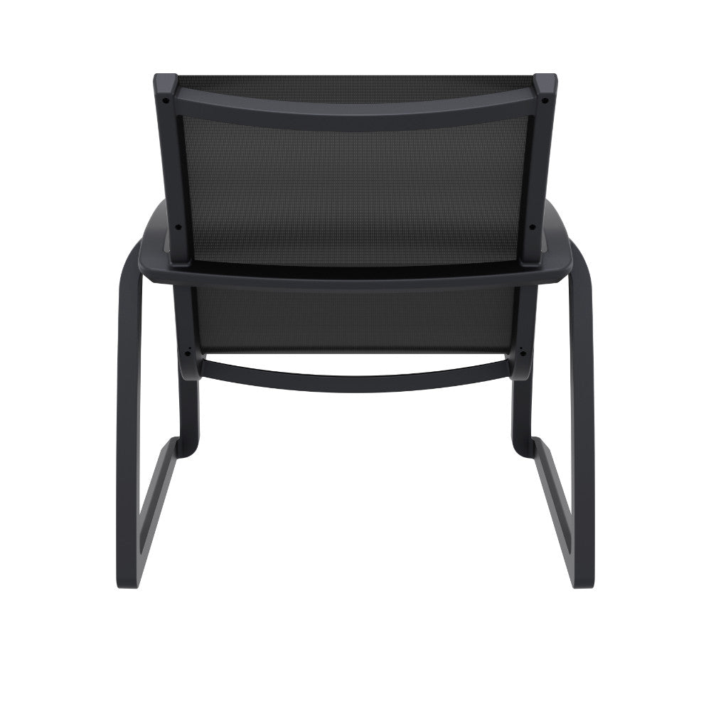 Compamia Pacific Club Arm Chair in Black/Dark Gray/Taupe/White Frame- Set of two