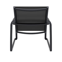Compamia Pacific Club Arm Chair in Black/Dark Gray/Taupe/White Frame- Set of two