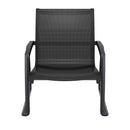Compamia Pacific Club Arm Chair in Black/Dark Gray/Taupe/White Frame- Set of two