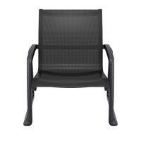 Compamia Pacific Club Arm Chair in Black/Dark Gray/Taupe/White Frame- Set of two