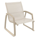 Compamia Pacific Club Arm Chair in Black/Dark Gray/Taupe/White Frame- Set of two
