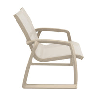 Compamia Pacific Club Arm Chair in Black/Dark Gray/Taupe/White Frame- Set of two