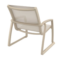 Compamia Pacific Club Arm Chair in Black/Dark Gray/Taupe/White Frame- Set of two