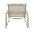 Compamia Pacific Club Arm Chair in Black/Dark Gray/Taupe/White Frame- Set of two