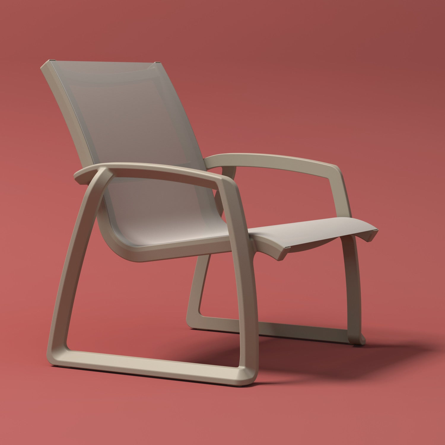 Compamia Pacific Club Arm Chair in Black/Dark Gray/Taupe/White Frame- Set of two