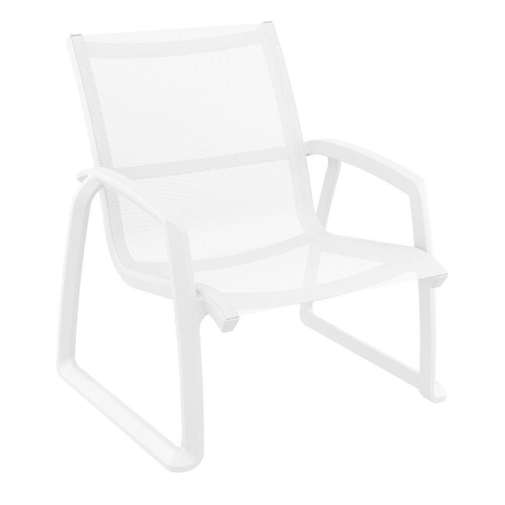 Compamia Pacific Club Arm Chair in Black/Dark Gray/Taupe/White Frame- Set of two