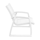 Compamia Pacific Club Arm Chair in Black/Dark Gray/Taupe/White Frame- Set of two