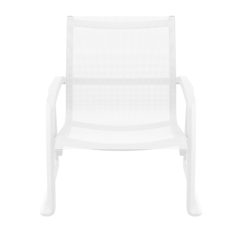 Compamia Pacific Club Arm Chair in Black/Dark Gray/Taupe/White Frame- Set of two