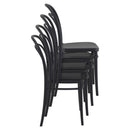 Compamia Marie Resin Outdoor Chair Black/Olive Green/White - Set of 2