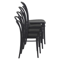 Compamia Marie Resin Outdoor Chair Black/Olive Green/White - Set of 2