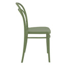 Compamia Marie Resin Outdoor Chair Black/Olive Green/White - Set of 2