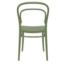 Compamia Marie Resin Outdoor Chair Black/Olive Green/White - Set of 2