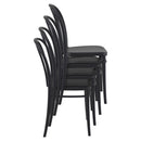 Compamia Victor Resin Outdoor Chair Black/Dark Gray/Taupe/Olive Green/White - Set of 2