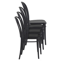 Compamia Victor Resin Outdoor Chair Black/Dark Gray/Taupe/Olive Green/White - Set of 2