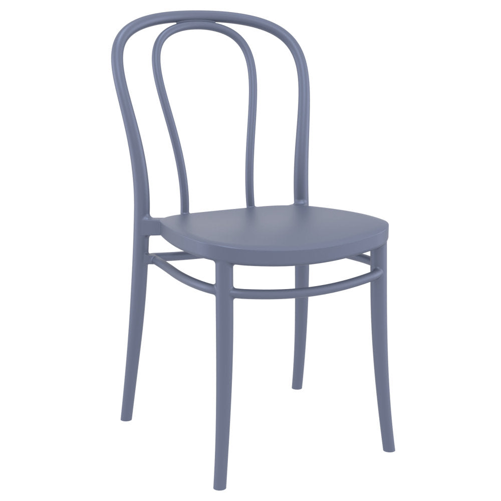 Compamia Victor Resin Outdoor Chair Black/Dark Gray/Taupe/Olive Green/White - Set of 2