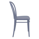 Compamia Victor Resin Outdoor Chair Black/Dark Gray/Taupe/Olive Green/White - Set of 2