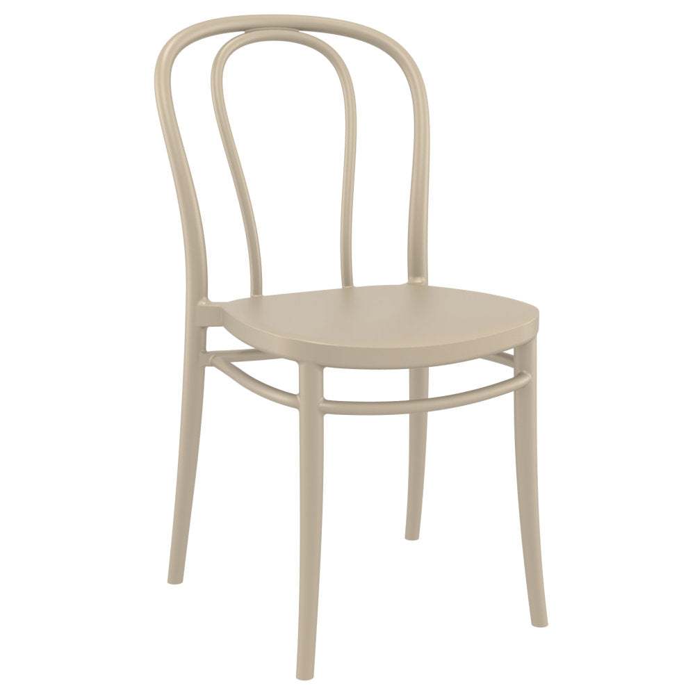 Compamia Victor Resin Outdoor Chair Black/Dark Gray/Taupe/Olive Green/White - Set of 2
