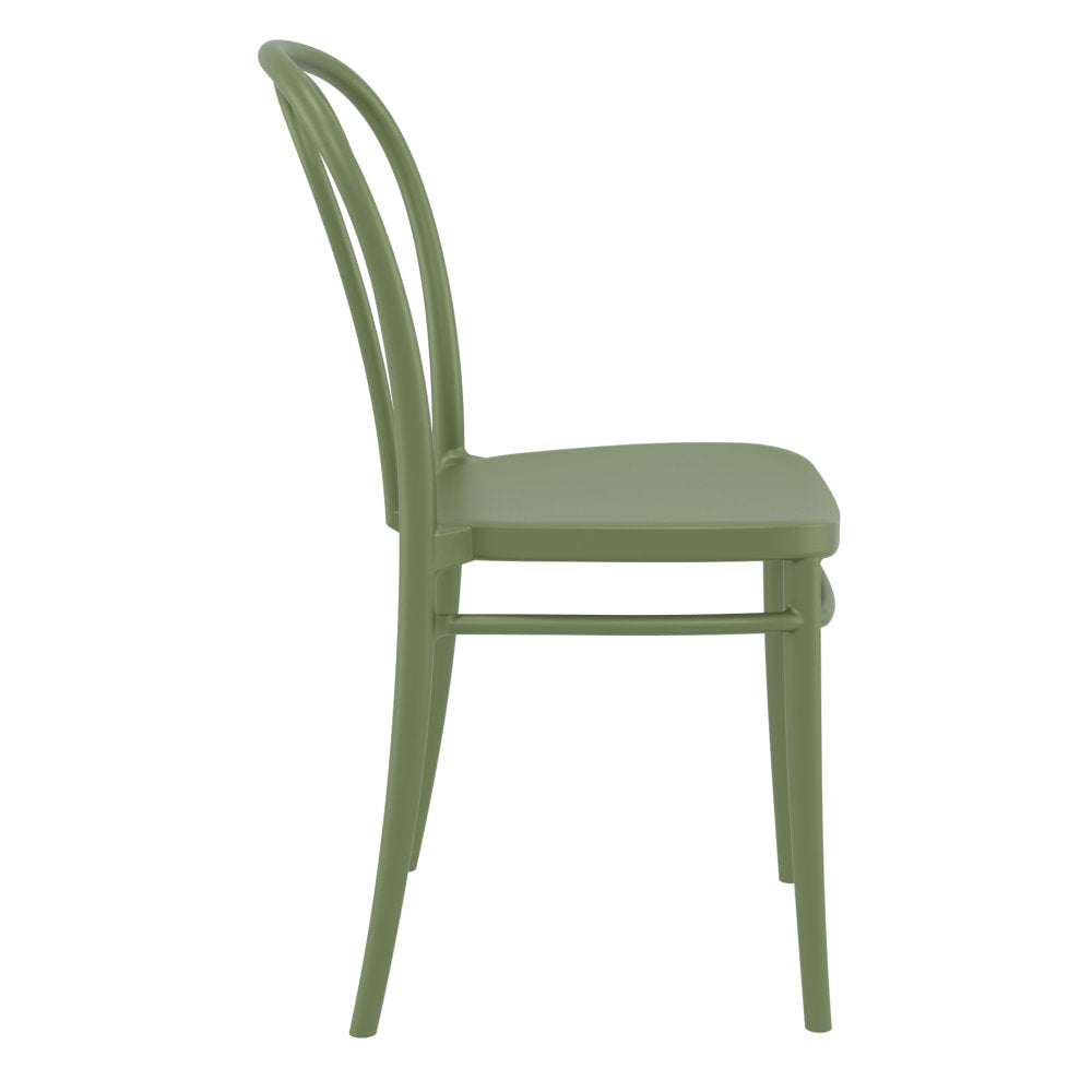 Compamia Victor Resin Outdoor Chair Black/Dark Gray/Taupe/Olive Green/White - Set of 2