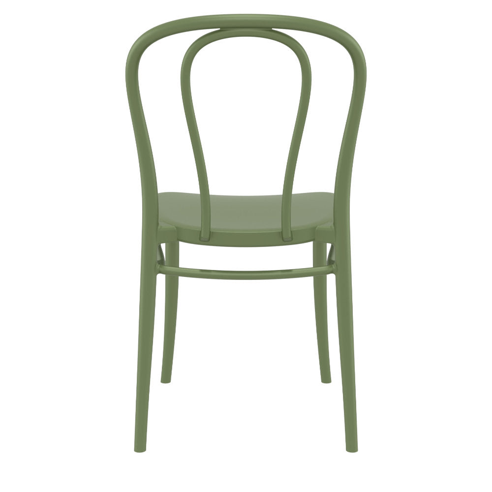 Compamia Victor Resin Outdoor Chair Black/Dark Gray/Taupe/Olive Green/White - Set of 2