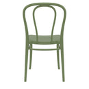 Compamia Victor Resin Outdoor Chair Black/Dark Gray/Taupe/Olive Green/White - Set of 2