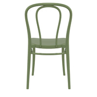 Compamia Victor Resin Outdoor Chair Black/Dark Gray/Taupe/Olive Green/White - Set of 2