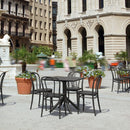 Compamia Victor Patio Dining Set with 4 Chairs in Black/Dark Gray/Taupe/Olive Green/White