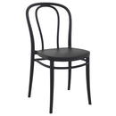 Compamia Victor Patio Dining Set with 4 Chairs in Black/Dark Gray/Taupe/Olive Green/White