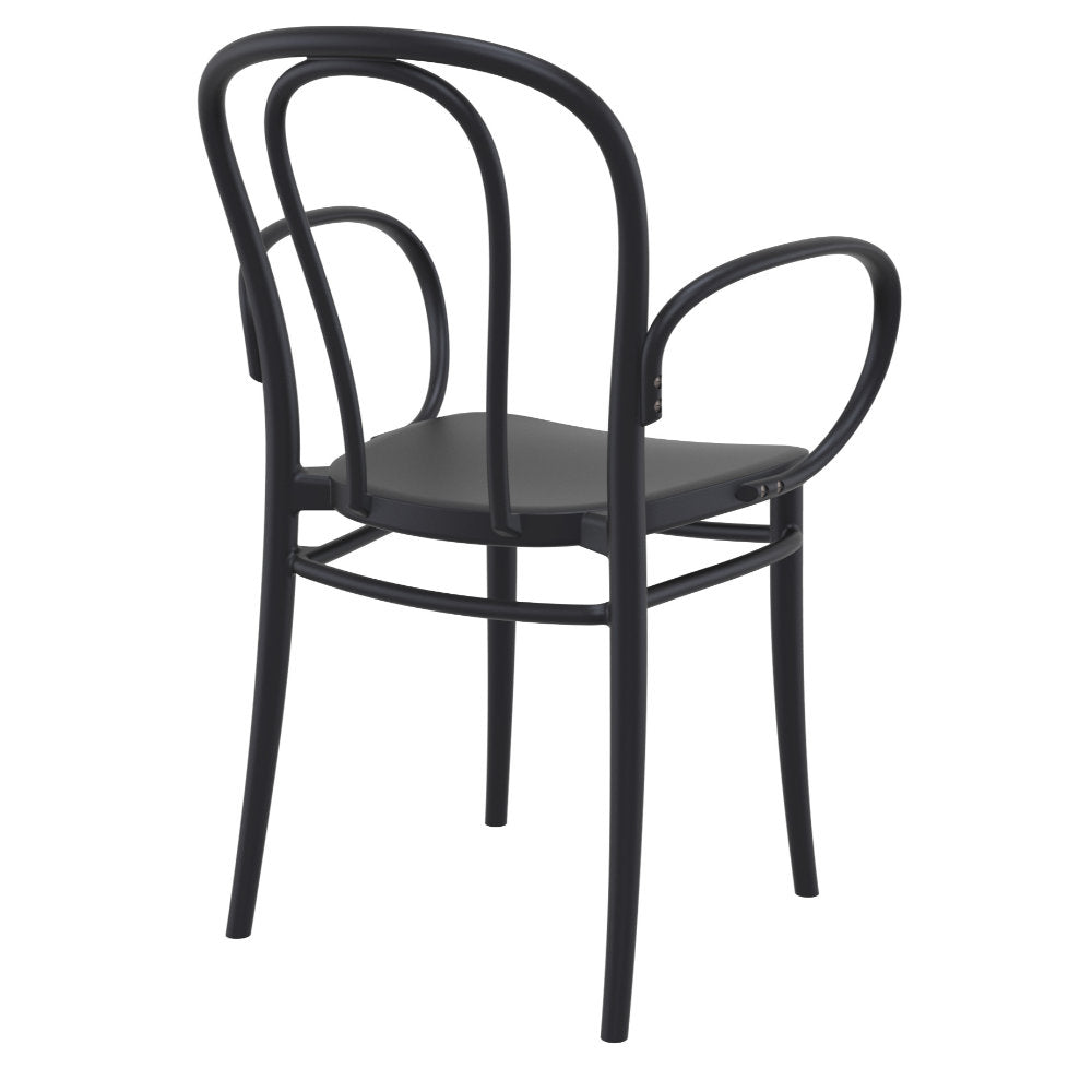 Compamia Victor XL Resin Outdoor Chair Black/Dark Gray/Taupe/Olive Green/White - Set of 2