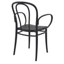 Compamia Victor XL Resin Outdoor Chair Black/Dark Gray/Taupe/Olive Green/White - Set of 2