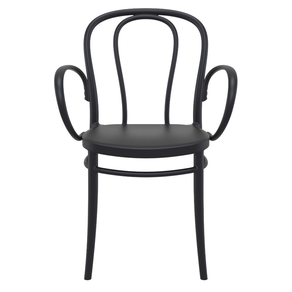 Compamia Victor XL Resin Outdoor Chair Black/Dark Gray/Taupe/Olive Green/White - Set of 2