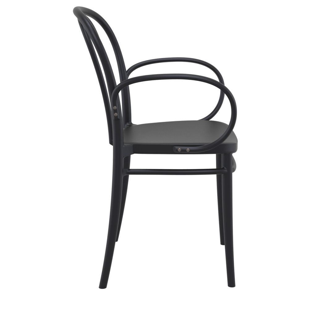 Compamia Victor XL Resin Outdoor Chair Black/Dark Gray/Taupe/Olive Green/White - Set of 2
