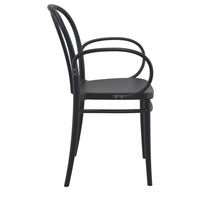 Compamia Victor XL Resin Outdoor Chair Black/Dark Gray/Taupe/Olive Green/White - Set of 2
