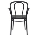Compamia Victor XL Resin Outdoor Chair Black/Dark Gray/Taupe/Olive Green/White - Set of 2